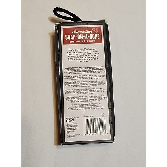 Sudweiser Soap-On-A-Rope Cooling Formula 9.2oz Bottle Shape New in Box - Picture 3 of 7